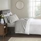 Olliix by Beautyrest Grey Full 400 Thread Count Wrinkle Resistant Cotton Sateen Sheet Set-5