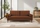 Monarch Specialties Inc. Rust 75" Sofa with 2 Pillows-1