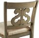 Elements International Stone Hazelnut/Tan Scroll Back Bar Stool-4