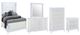 Global Furniture USA Alina 5-Piece White King Panel Bedroom Set with LED-0