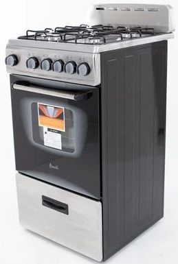 Avanti® 20" Stainless Steel Freestanding Gas Range-2