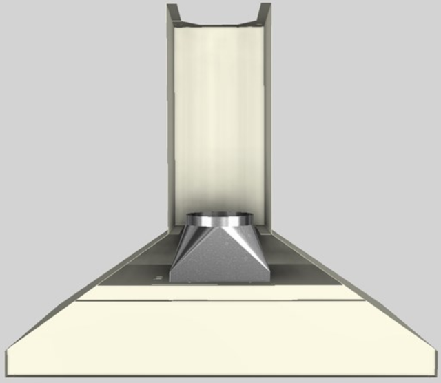 Vent-A-Hood® K Series 42" Biscuit Wall Mounted Range Hood-3