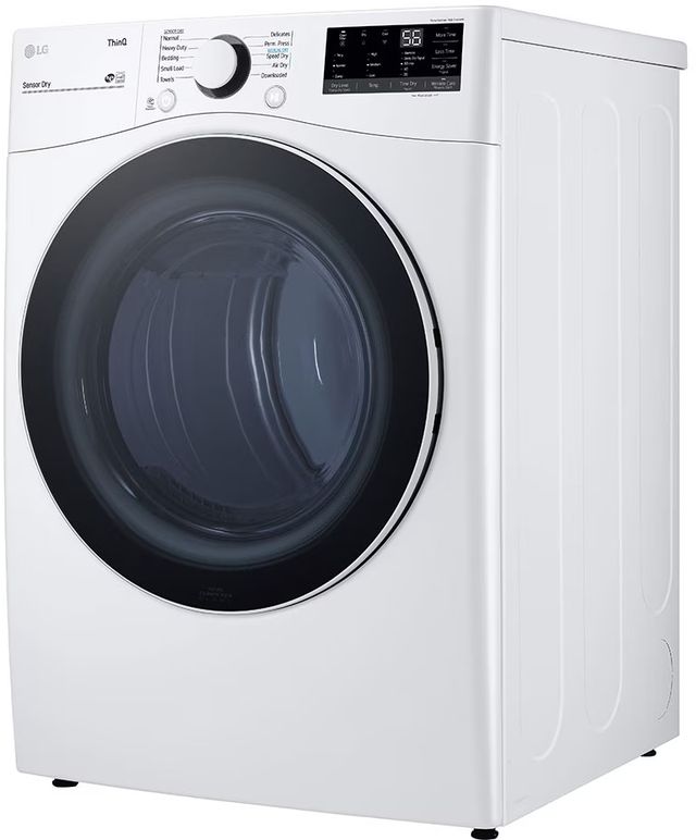 LG 7.4 Cu. Ft. White Front Load Gas Dryer-2