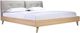 Mazin Furniture Fletcher Beige/Natural Faux King Upholstered Platform Bed-0