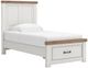 Signature Design by Ashley® Savonport Brown/White Twin Panel Storage Bed-0