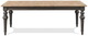 Riverside Furniture Harper Snowy Desert Rectangular Dining Table with Matte Black Base-2