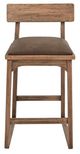 International Furniture Direct Balam Gray/Stained Brown Barstool-2