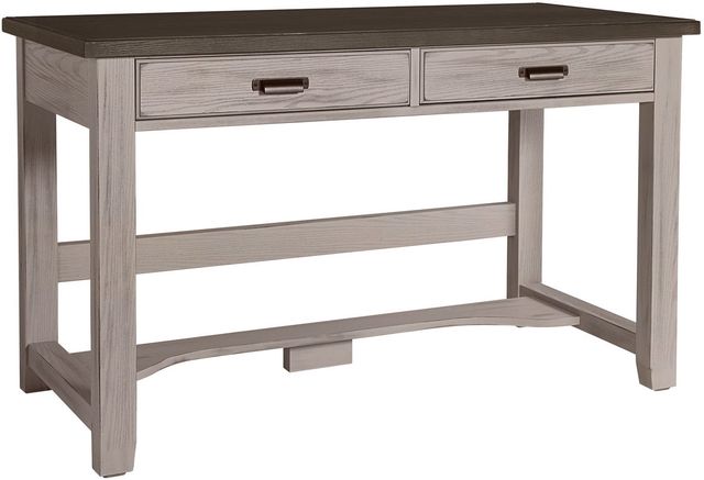 LM Co Home By Vaughan-Bassett Bungalow Home by Ben & Erin Napier Dover Gray/Folkstone Laptop Desk-0