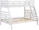 Homelegance® Darden White Twin over Full Youth Bunk Bed-2
