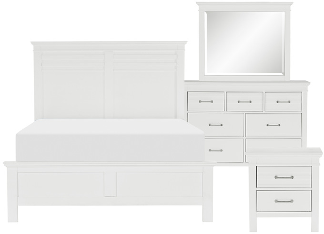 Homelegance® Blaire Farm 4-Piece White Queen Bedroom Set-0