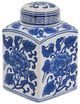 A & B Home Blue/White Hand Painted Canister-0