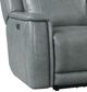 Bassett® Furniture Club Level Conover Blue Gray Leather Power Reclining Sofa-0