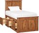 Archbold Furniture Customizable Shaker Twin Chest Panel Storage Bed -4