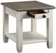 Homelegance® Granby Antique White End Table with Rosy Brown Top -3
