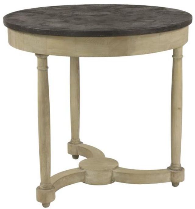 Deco Marche Gray Accent Table with Beige Base-0