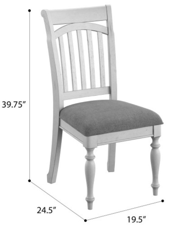 Emerald Home New Haven Oyster Shell Side Chair-2