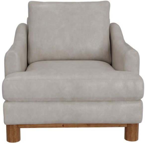 International Furniture Direct Olimpia Ivory 39" Arm Chair-2