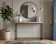 Sunny Designs™ Jax Brown Medium Console Table with Black Base-1