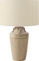 Monarch Specialties Inc. Beige Ceramic Table Lamp with Beige Shade-0