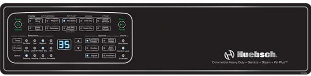 Huebsch® 7 Cu. Ft. White Electric Dryer with Over-Dry Protection-3