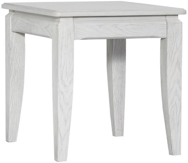 Bernards Bellamy Lane Whitewash End Table-0