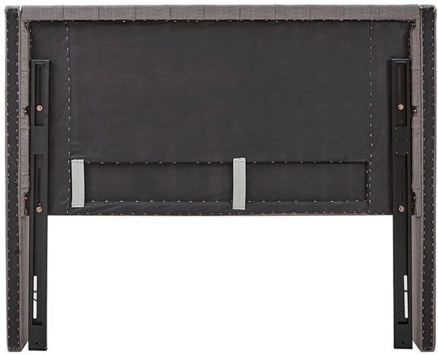 Olliix by Madison Park Dark Grey Queen Amelia Upholstery Headboard-1