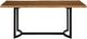 Signature Design by Ashley® Fortmaine Brown Wooden Table Top Dining Table with Black Metal Base-1