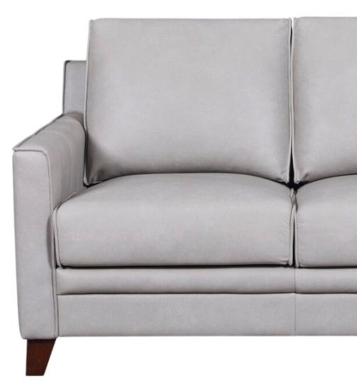 Leather Italia™ Cambria Stanton Gray Loveseat-1