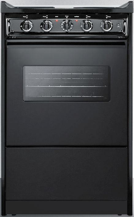 Summit® 20" Black Slide-In Electric Range-0