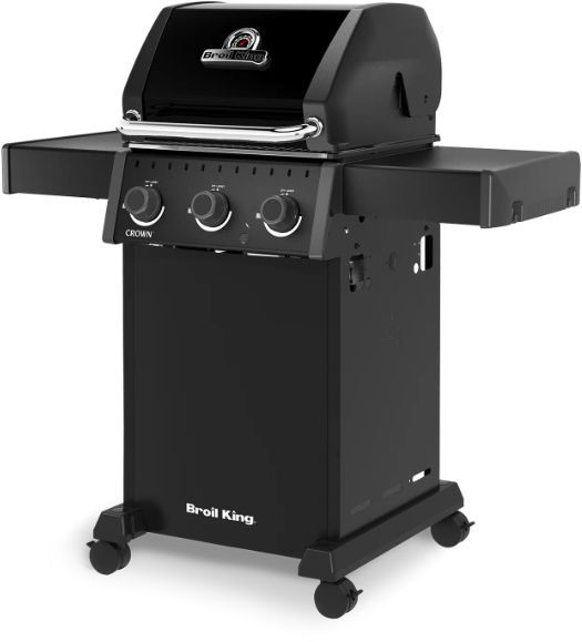 Broil King® Crown™ 310 Shadow 3-Burner Black Freestanding Liquid Propane Grill-4