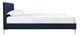 Mazin Furniture Melina Navy Blue Queen Upholstered Platform Bed-2
