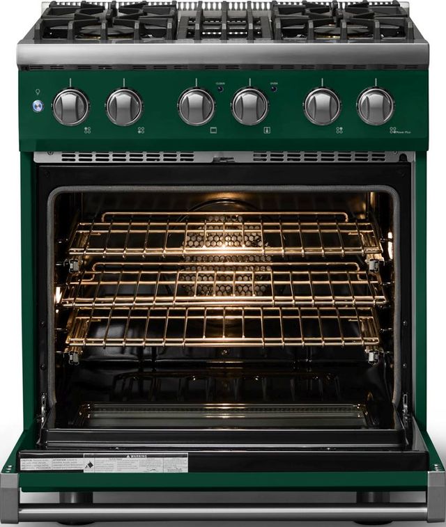 Viking® 5 Series 30" Ivy Pro Style Dual Fuel (NG) Range with Polished Chrome Trim-1