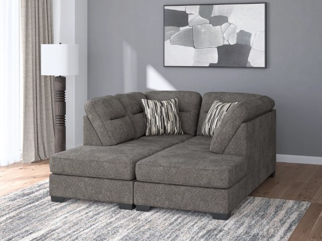 Benchcraft® Olten 2-Piece Graphite Modular Super Chaise-2
