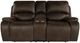 New Classic® Home Furnishings Brookings Brown Console Loveseat with Dual Recliners-2