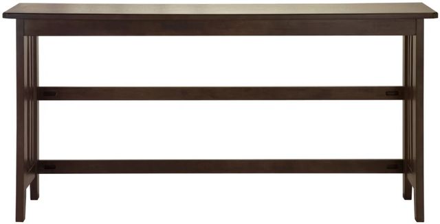 Bernards Lindsey 5-Piece Brown/Gray Drop Leaf Counter Table Set-3