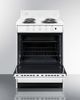 Summit® 24" White Freestanding Electric Range-1