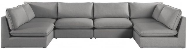 Meridian Furniture Mackenzie 6-Piece Grey Modular Sectional Set-1