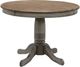 Winners Only® Barnwell Rustic Brown Top Round Dining Table with Gray Base-0