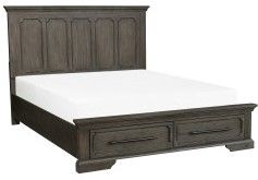 Mazin Furniture Toulon Oak Queen Bed-1