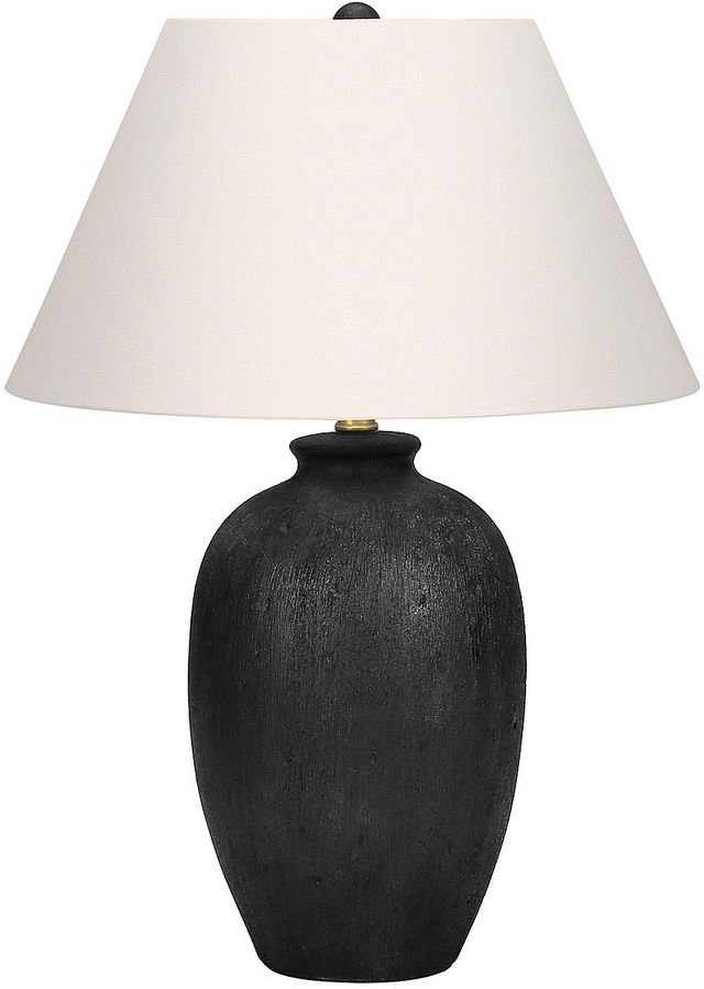 Monarch Specialties Inc. 24"H Black Ceramic Table Lamp-0