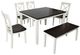 Jofran Inc. Asbury Park 6-Piece AP White/Autumn Brown Dining Set-0