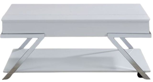 Steve Silver Co. Zena White Lift Top Cocktail Table with Casters-1