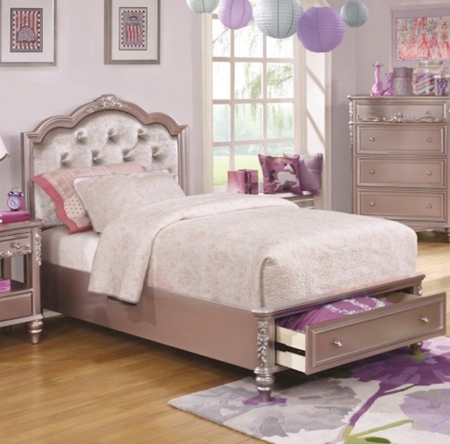 Coaster® Caroline Metallic Lilac Full Storage Bed-1