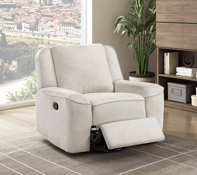 Homelegance® Monterey Beige Swivel Manual Recliner-1