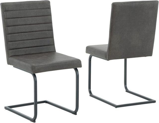 Signature Design by Ashley® Strumford Gray/Black Dining Chair-2