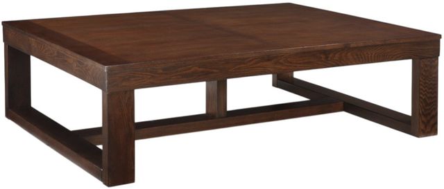 Signature Design by Ashley® Watson Dark Brown Rectangular Cocktail Table-0