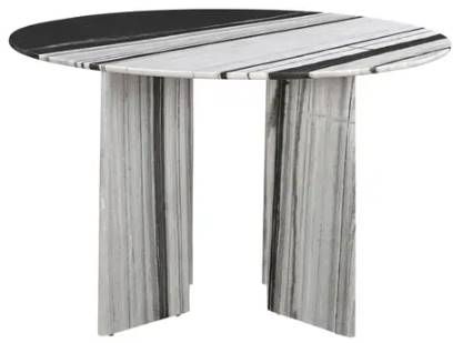 Moe's Home Collection Celia Panda Marble Round Dining Table-2