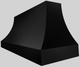 Vent-A-Hood® Designer Series 66" Black Wall Mounted Range Hood-4