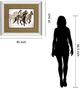 Classy Living Run Carol Walker Painted Horses Mirror Framed Wall Art-2