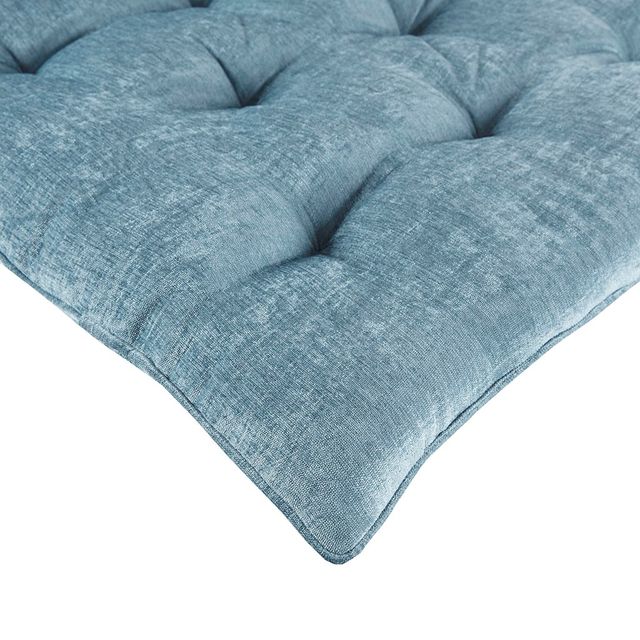 Olliix by Intelligent Design Aqua Edelia Poly Chenille Lounge Floor Pillow Cushion-1